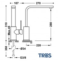 MONOMANDO COCINA TRES